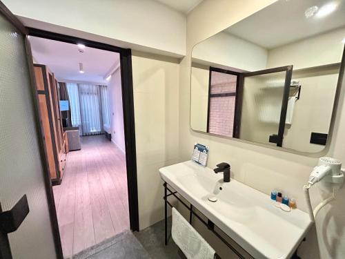 Koupelna v ubytování Fitas Oda Hotel
