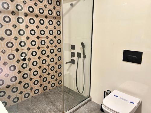 Koupelna v ubytování Fitas Oda Hotel