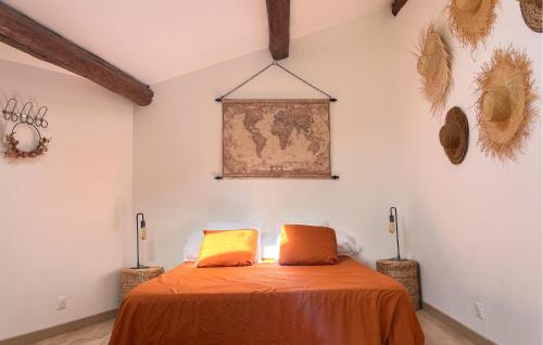 Ένα ή περισσότερα κρεβάτια σε δωμάτιο στο Stunning Home In Pardailhan