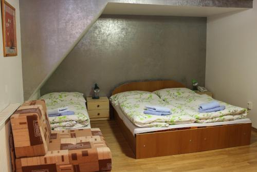 Hotel Šomkaにあるベッド