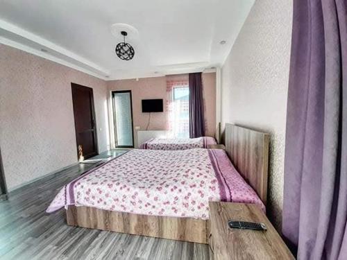 Postel nebo postele na pokoji v ubytování Villa in Bakuriani