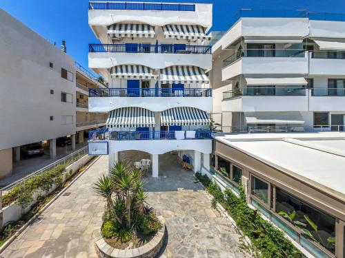 an aerial view of a building at Poseidon Edge by RentalsPro - Kallithea Halkidiki in Kallithea Halkidikis