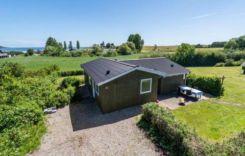 an overhead view of a tiny house in a field at Stunning Home In Haderslev With Sauna in Haderslev
