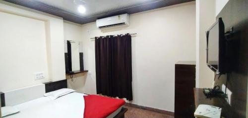 TV a/nebo společenská místnost v ubytování Hotel Sourabh Palace