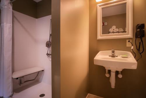 Ein Badezimmer in der Unterkunft Sun & Ski Inn and Suites