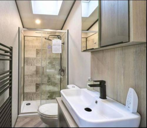 Koupelna v ubytování Sol