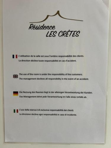 a rejection letter for a resistance lasctrines document at Studio 2 personnes à Torgon in Vionnaz