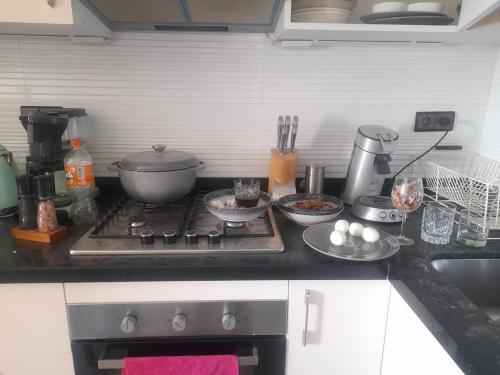 Una cocina o cocineta en Skyline Retreat