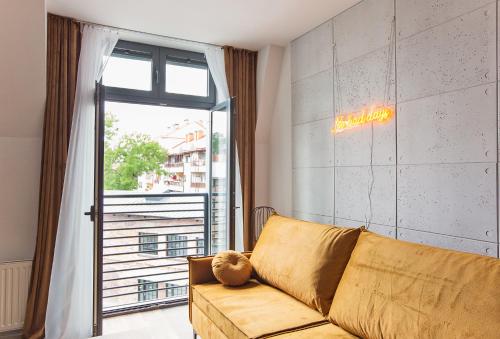 Χώρος καθιστικού στο Apartament Wendigo