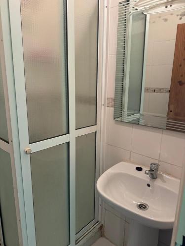 Koupelna v ubytování Apartment for rent