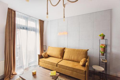 Χώρος καθιστικού στο Apartament Wendigo