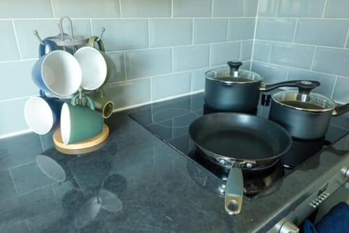 Küche/Küchenzeile in der Unterkunft Rosemount Apartment