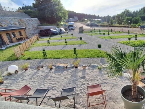Zahrada ubytování Timos Camp