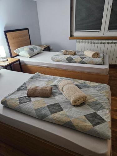 Postel nebo postele na pokoji v ubytování Apartments Peka