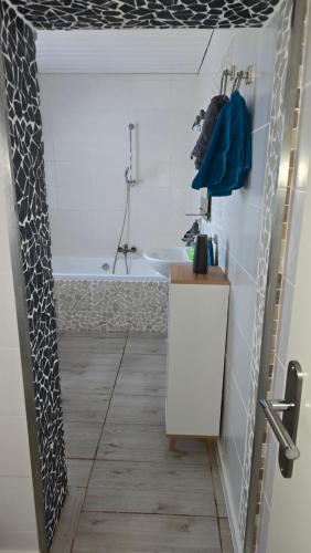 Koupelna v ubytování Ferienwohnung