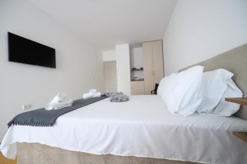 Postel nebo postele na pokoji v ubytování Emanuel Apartments