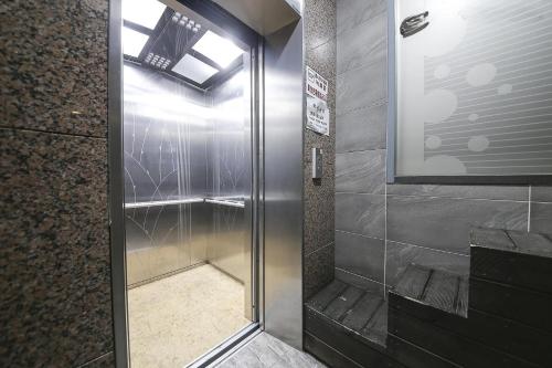 Koupelna v ubytování Hotel CL