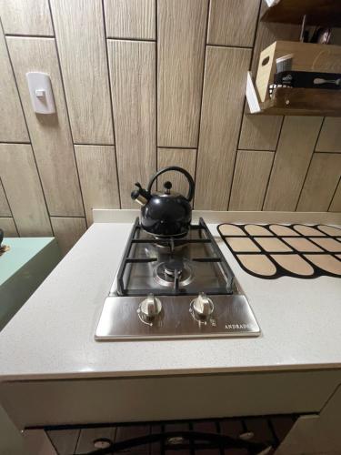Küche/Küchenzeile in der Unterkunft Glamping Domo 7 Tazas con Tinaja