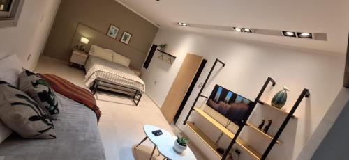 TV a/nebo společenská místnost v ubytování Bella Vista a las montañas