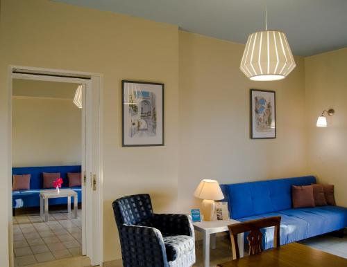 Χώρος καθιστικού στο Panorama Villas - Adults Only