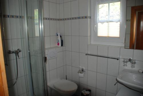 Koupelna v ubytování Chalet Foresta