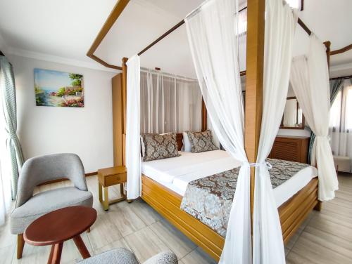 Katil atau katil-katil dalam bilik di İskelem Otel