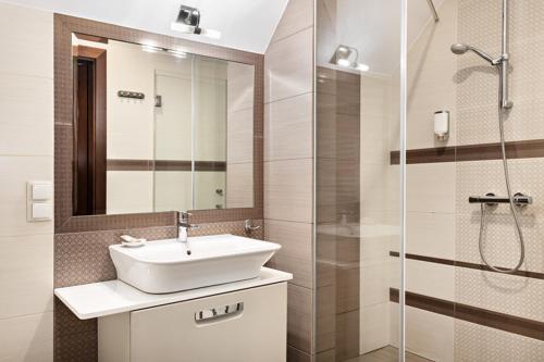 Ένα μπάνιο στο Hotel Spa Laskowo
