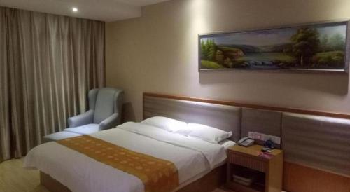 Letto o letti in una camera di GreenTree Inn Changshu South HaiYu Road Pedestrian Street Business Hotel