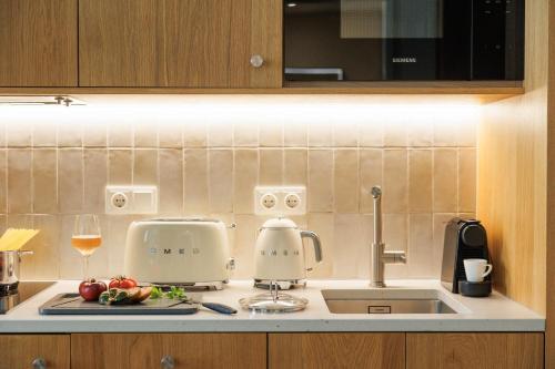 Dapur atau dapur kecil di Wilde Vienna Fleischmarkt