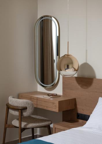 Una cama o camas en una habitación de Hotel Pontos