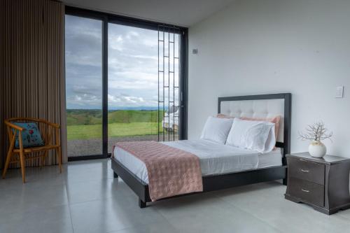 Postel nebo postele na pokoji v ubytování La casa del ciclista