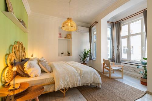 Ένα ή περισσότερα κρεβάτια σε δωμάτιο στο Maison Istanbulite
