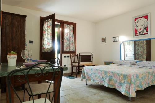 Ένα ή περισσότερα κρεβάτια σε δωμάτιο στο Palacca, trullo salentino