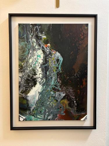 a framed picture of a painting on a wall at ART hotel MAXIM in Frýdek-Místek