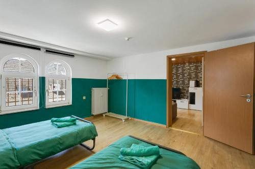 Χώρος καθιστικού στο Moderne & Rustikale Wohnung I Zentral I Geschäftsreisen I Top Anbindung