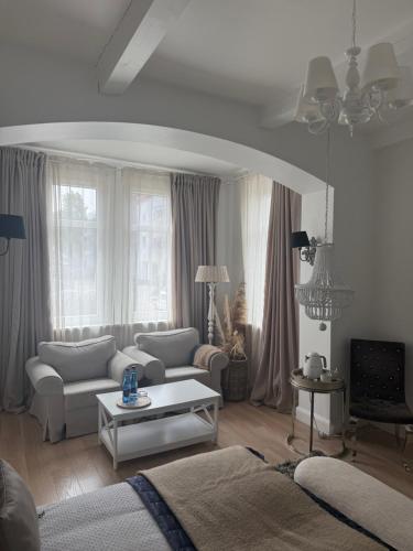 Ένα ή περισσότερα κρεβάτια σε δωμάτιο στο Villa Celine