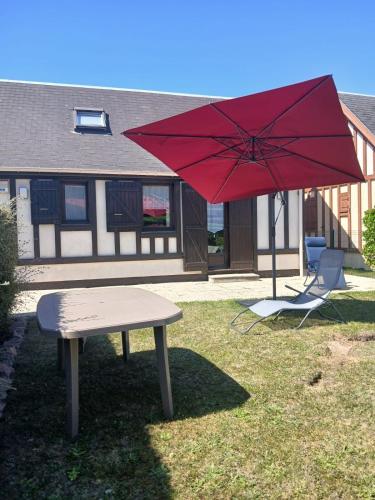 Chalet 5 personnes proche de la mer à Merville-Franceville-Plage