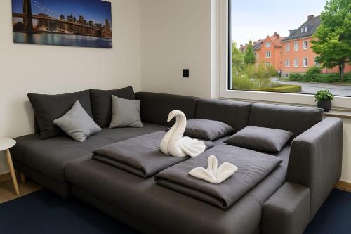 Fotografie z fotogalerie ubytování Homefeld Moderne & ruhige Ferienwohnung in Hünfeld Nähe Bahnhof, mit Smart Tv & Parkplatz v destinaci Hünfeld