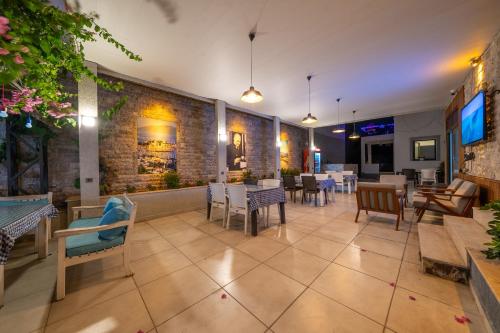 Χώρος καθιστικού στο Tuna BUTİK OTEL