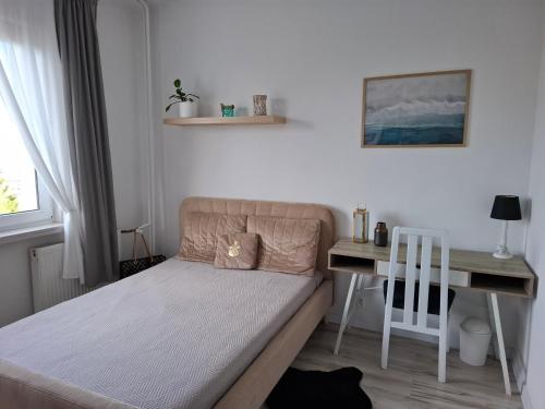 Posteľ alebo postele v izbe v ubytovaní Apartament MORSKA 148 Gdynia 65m2