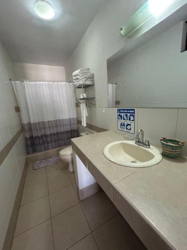 Koupelna v ubytování Casa Real
