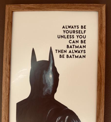 a picture of a black cat with the words always be yourself unless you can be at Five Trees Forest Home in Lanaken
