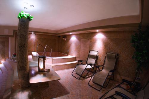 Koupelna v ubytování Hotel Sachticka