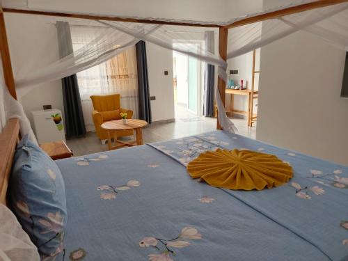 Postel nebo postele na pokoji v ubytování Diamond White Resort