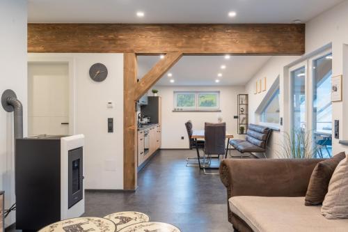 Kuchyň nebo kuchyňský kout v ubytování Sky Appartement