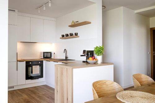 Η κουζίνα ή μικρή κουζίνα στο Apartament Baciarka