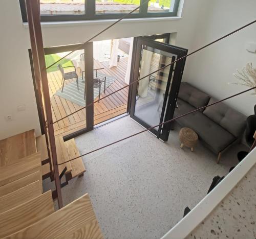 Posezení v ubytování TinyLoft Šamorín