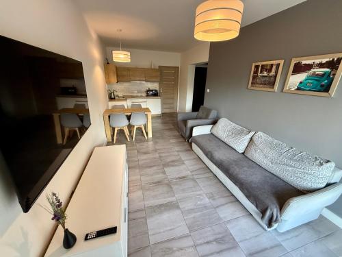Гостиная зона в Apartament Yacht - Żeglarska