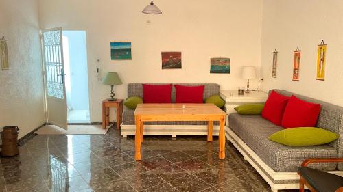 Posezení v ubytování Tamraght surf appartement