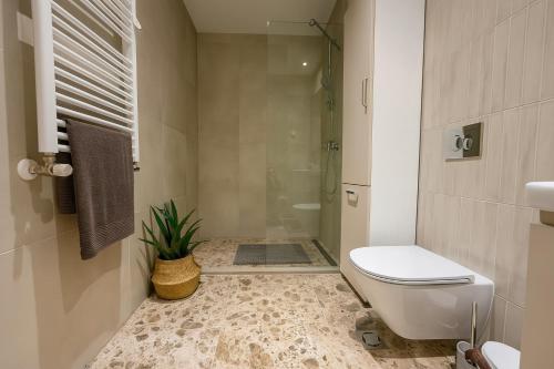 Bilik mandi di Belgrade Waterfront Nomad Luxury Apartments